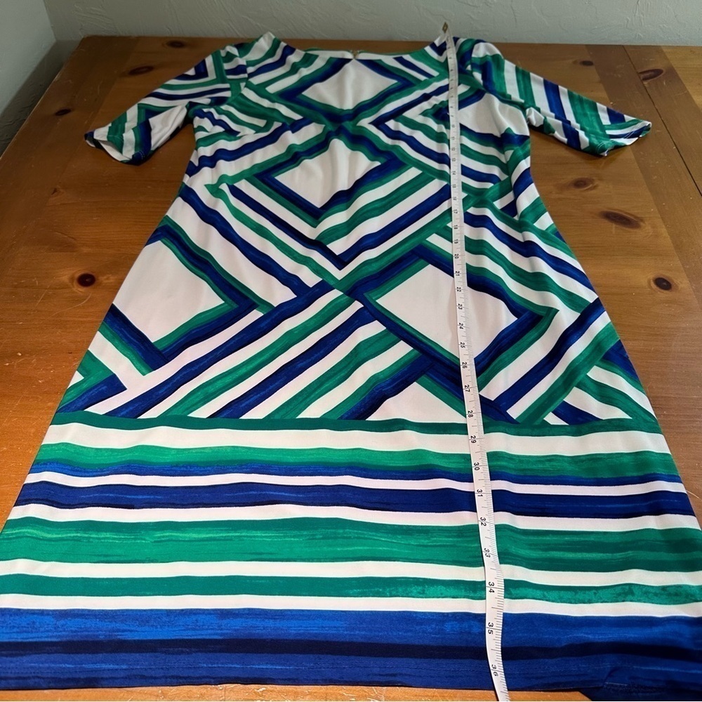 Eliza J Geometric Print Dress Size 10 - Picture 6 of 8